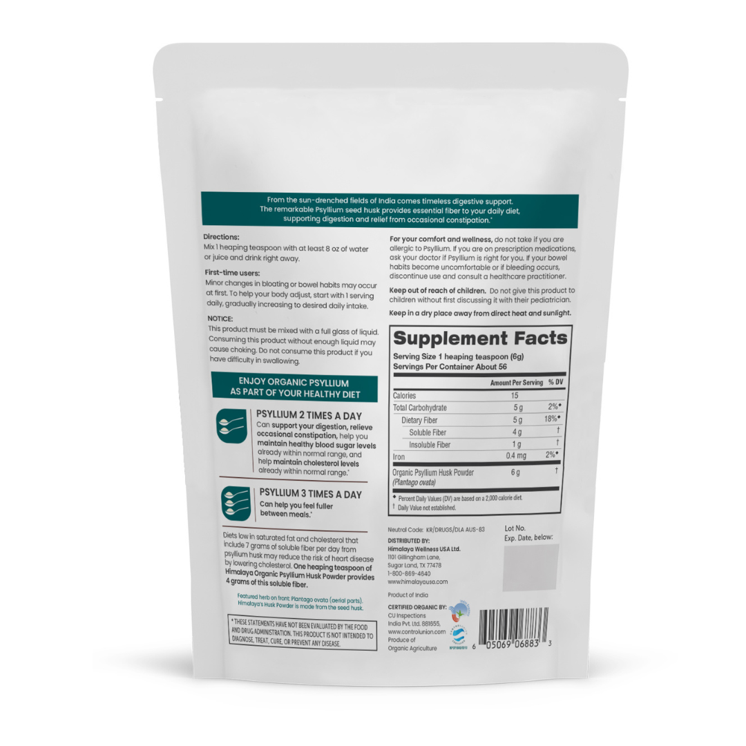 Organic Psyllium Husk Powder 12oz - Image 2