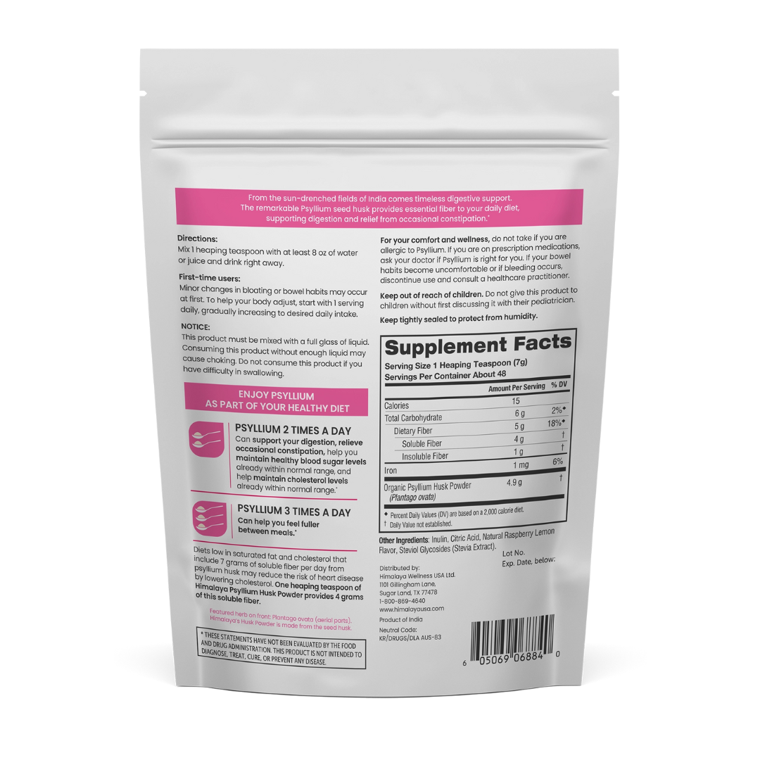 Psyllium Husk Powder Raspberry Lemon - Image 2